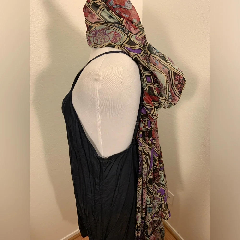 NWOT Free People Women's Black Combo Multi Color Carmella Printed Maxi Dress -XS - Picture 14 of 16